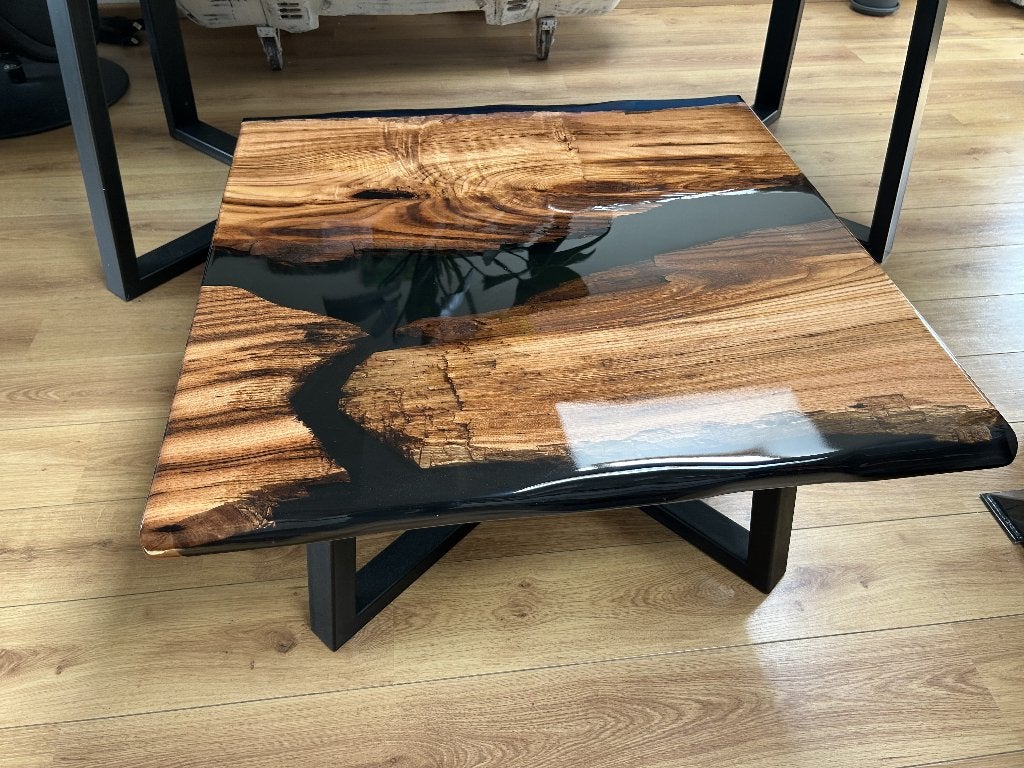 Epoxy salon tafel, Huis en Inrichting, Ophalen, 50 tot 100 cm, Nieuw, 50 tot 100 cm