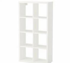Witte Kallax kast met 8 vakken - IKEA, Ophalen, Met plank(en), 100 tot 150 cm, 50 tot 100 cm