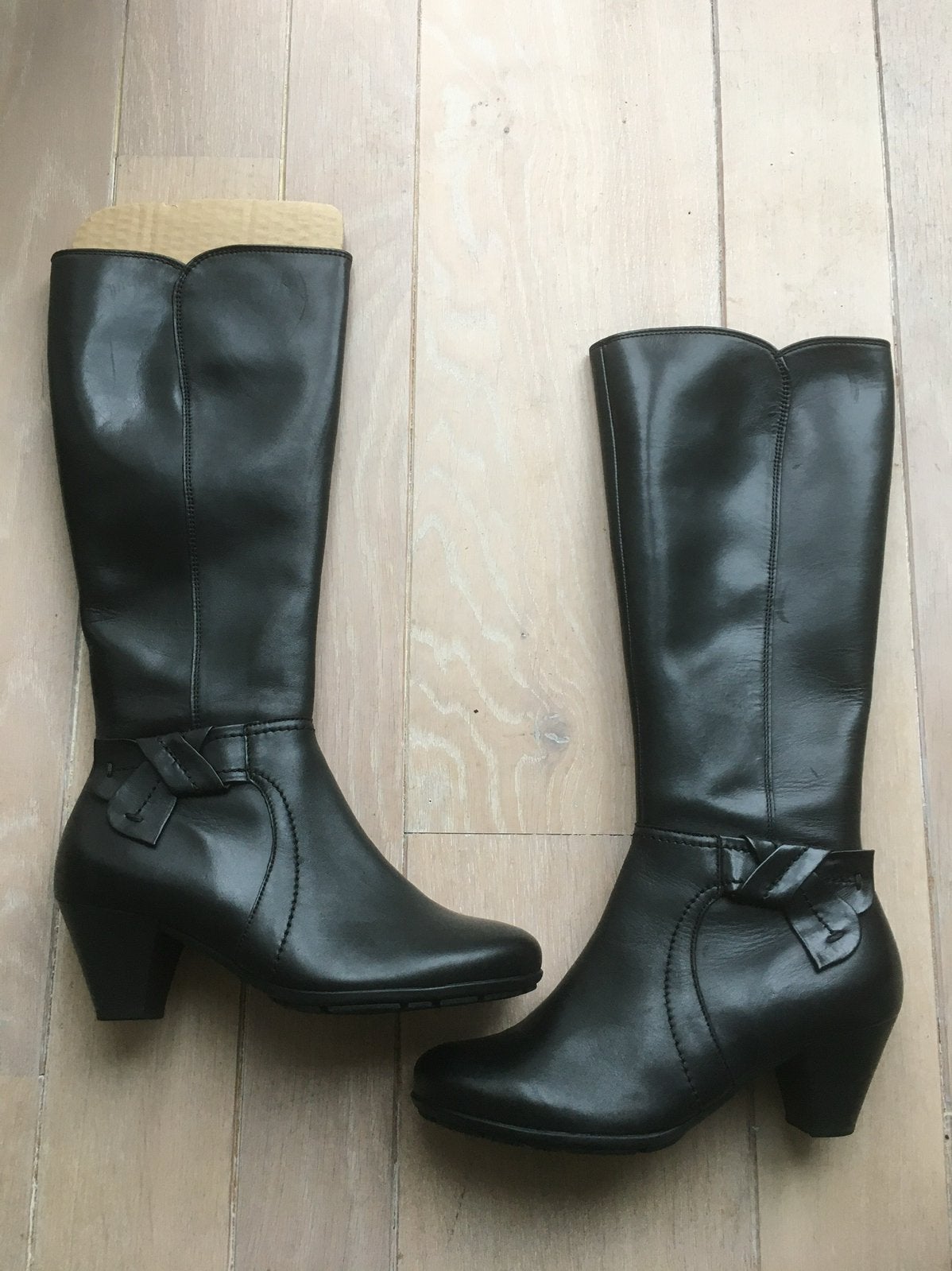 Nieuwe leren zwarte Gabor laarzen, maat 37., Ophalen of Verzenden, Nieuw