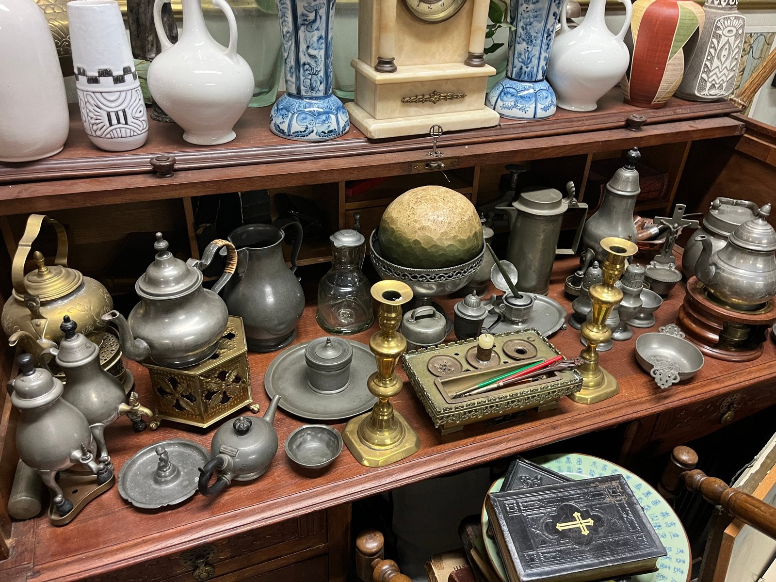 Antieke tinnen voorwerpen van voor 1900, Ophalen of Verzenden