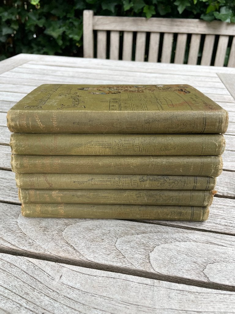 Mooie set van 6 antieke boeken - Justus van Maurik, Ophalen of Verzenden