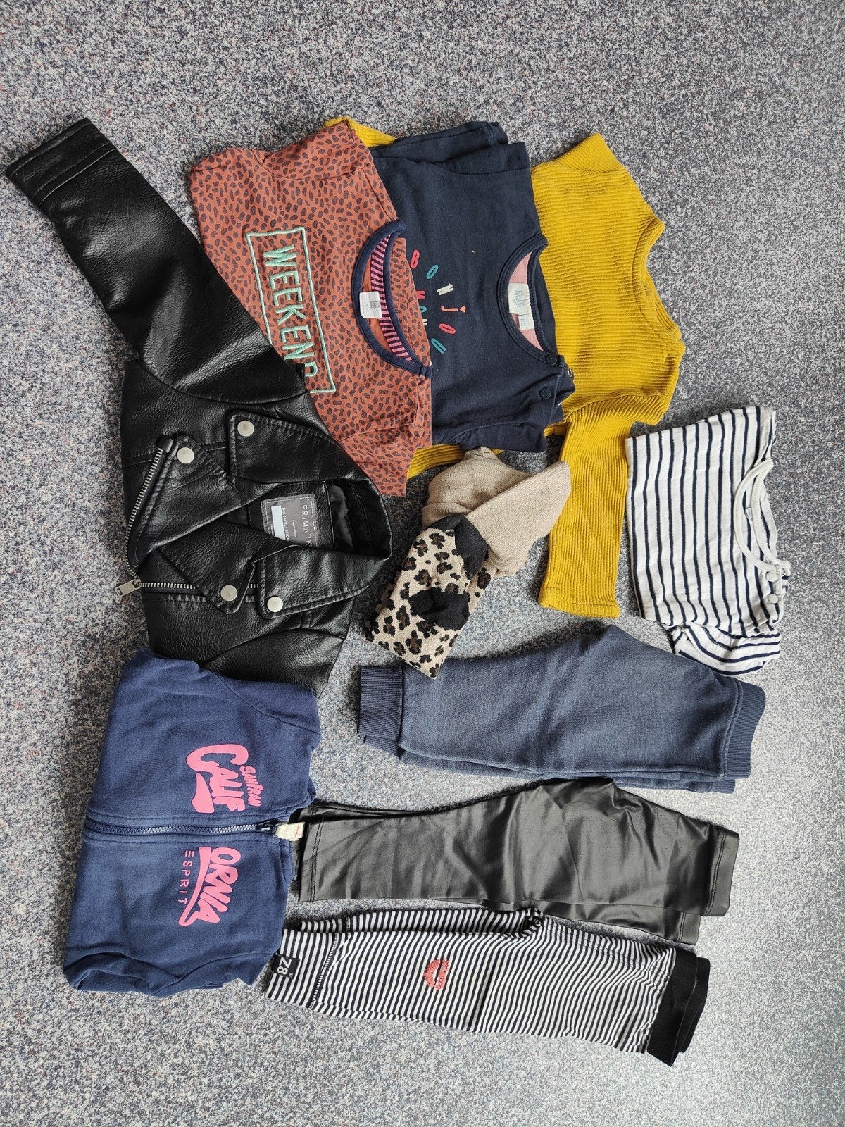 Meisjes kleding bundel: vesten, shirts, broeken, leggings, Ophalen of Verzenden, Gebruikt