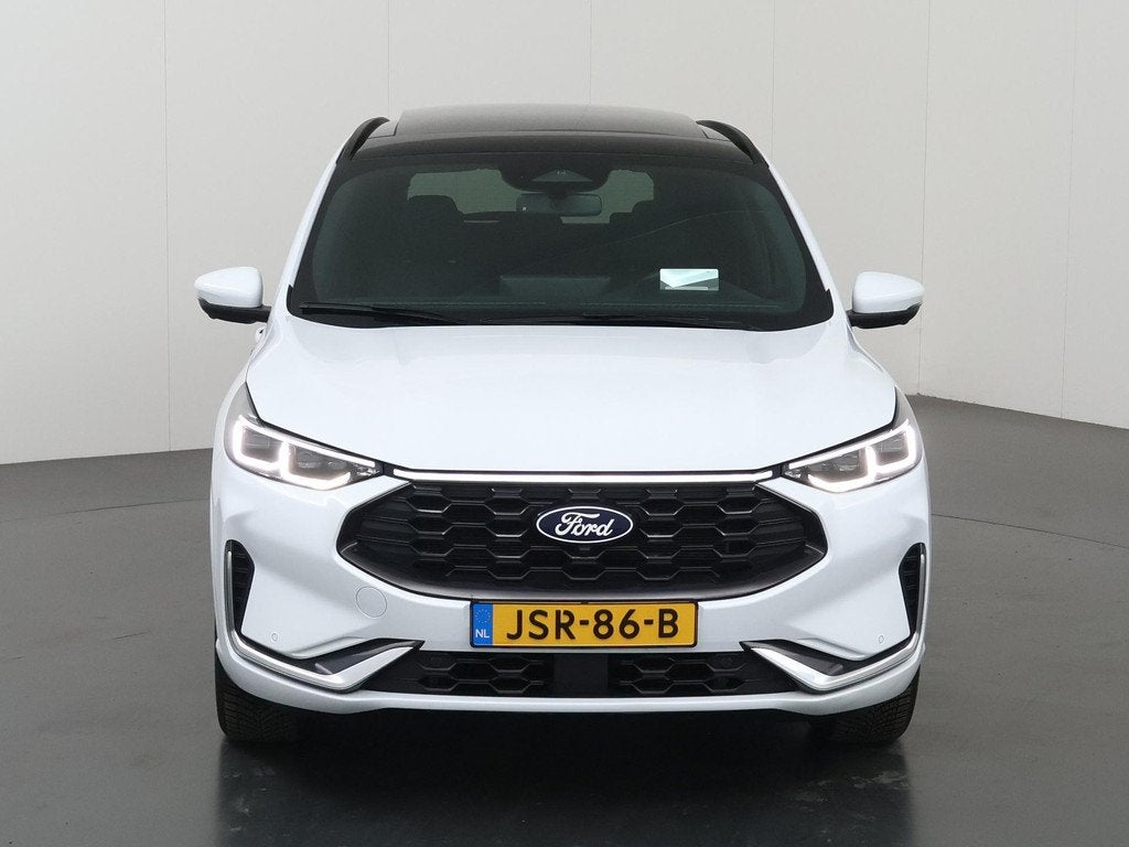 Ford Kuga 2.5 PHEV ST-Line X | Elekt inklapbare Trekhaak | P, Auto's, Ford, 14 kWh, Gebruikt, Leder en Stof, Wit