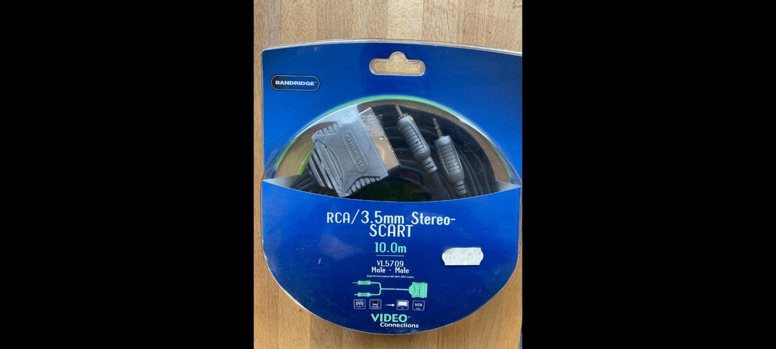 Bandridge RCA/3.5mm Stereo SCART kabel 10m, Audio, Tv en Foto, Audiokabels en Televisiekabels, Ophalen of Verzenden, Nieuw, 10 meter of meer