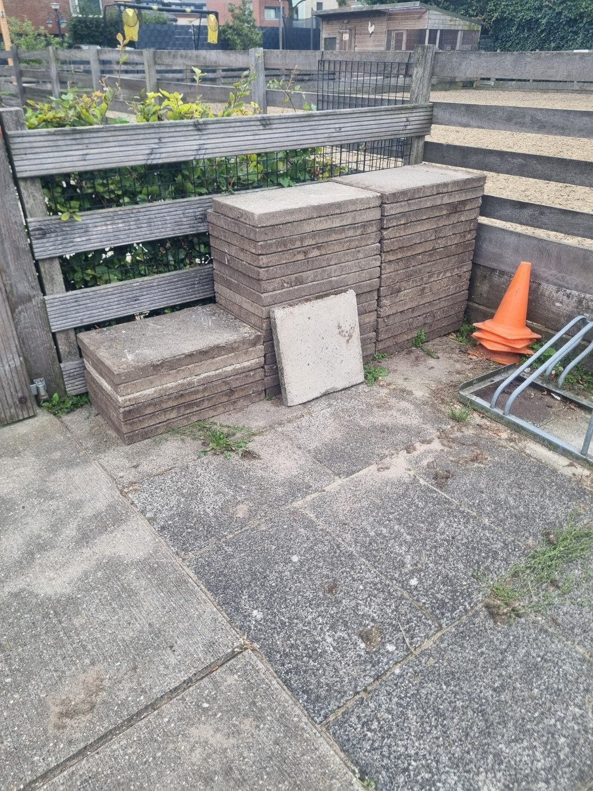 tegels 40x60, Tuin en Terras, Tegels en Klinkers, Ophalen of Verzenden, Gebruikt, Beton, Terrastegels