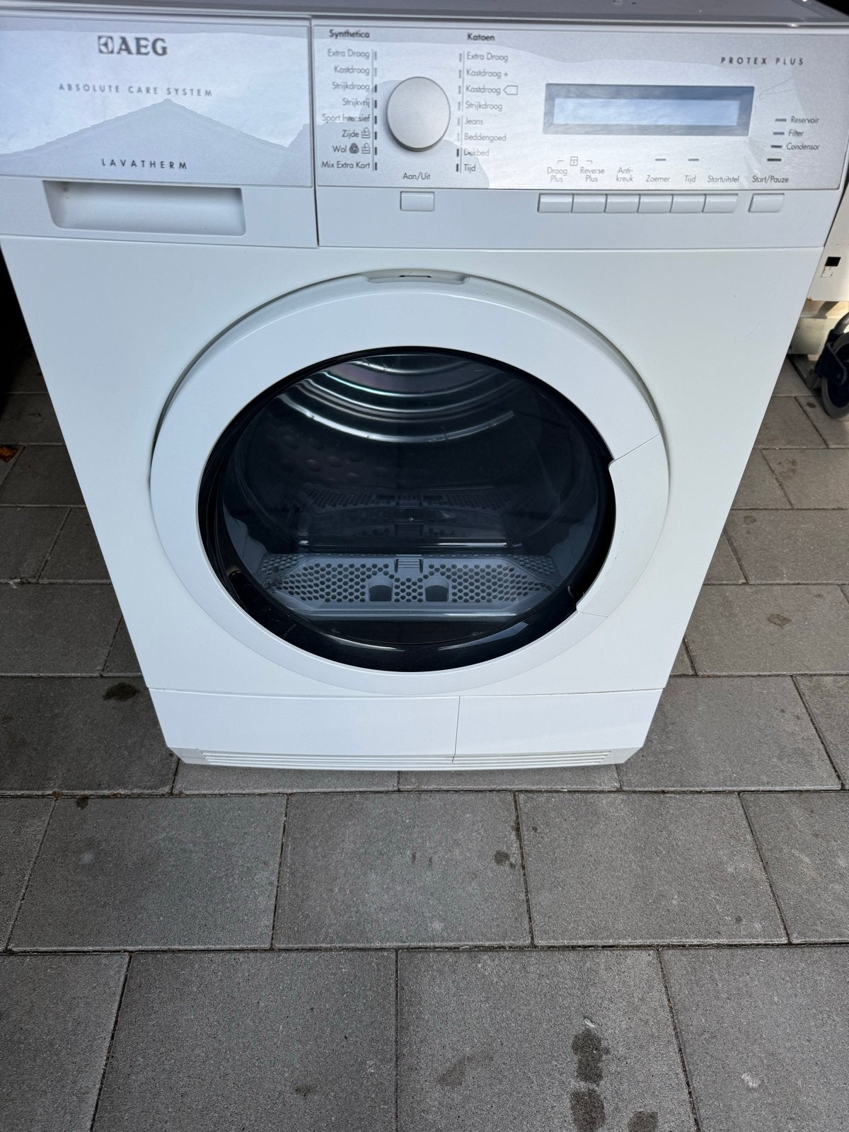 AEG Lavatherm Protex Plus  warmtepompdroger, Witgoed en Apparatuur, Ophalen, 6 tot 8 kg, Gebruikt, Anti-kreukfase