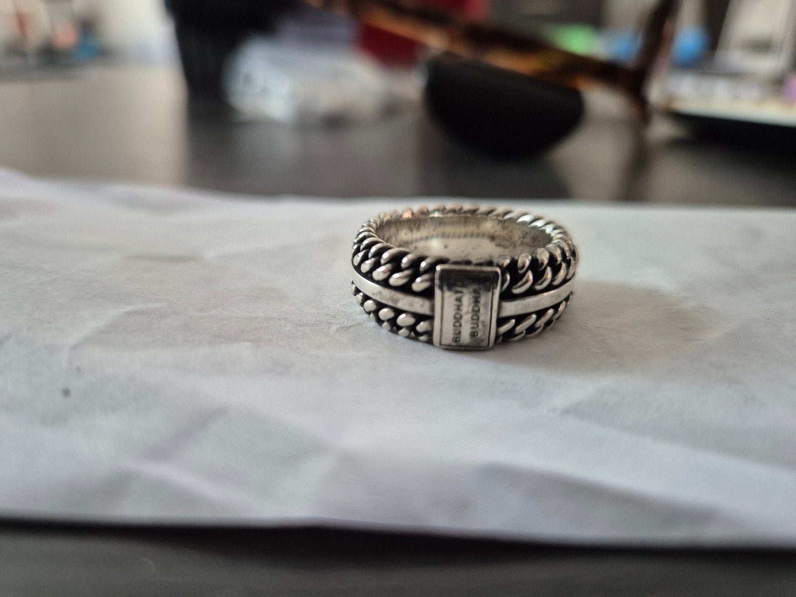 Buddha to Buddha Chain Ring Maat 18, Ophalen of Verzenden