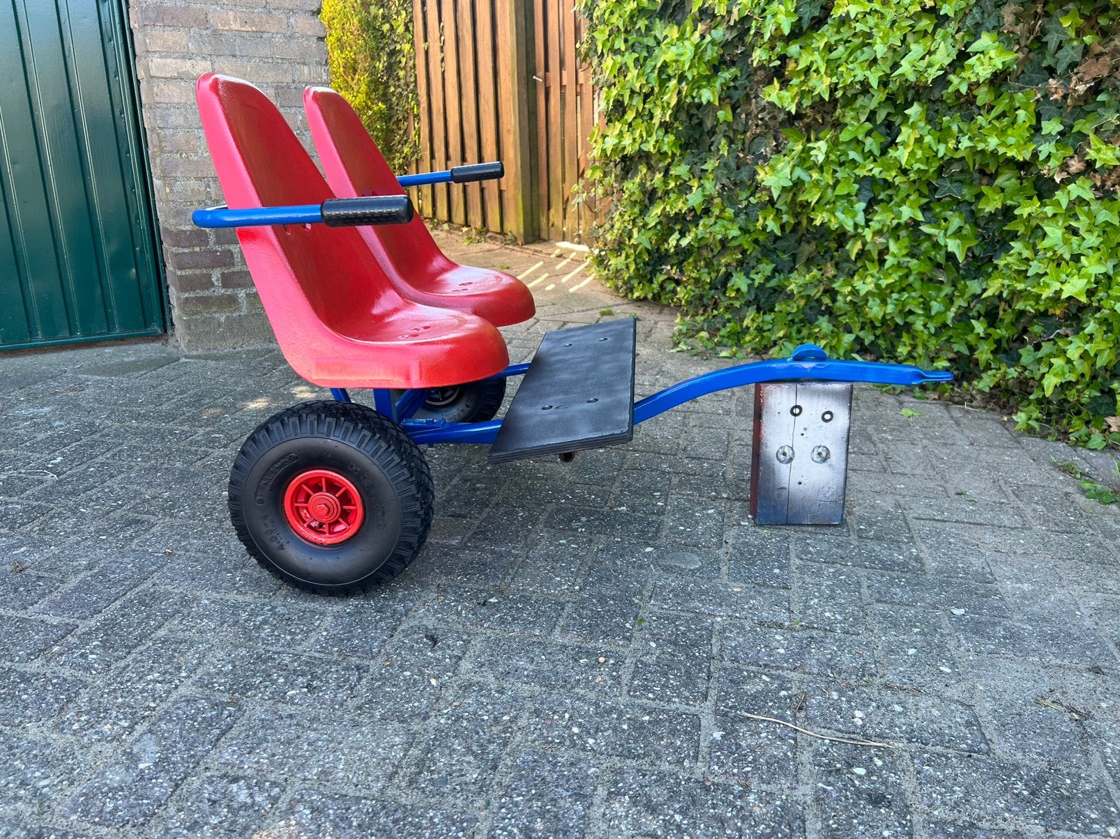 Luxe DUO aanhanger, Kinderen en Baby's, Speelgoed | Buiten | Skelters, Ophalen, Zo goed als nieuw, Berg, Met kar of aanhanger