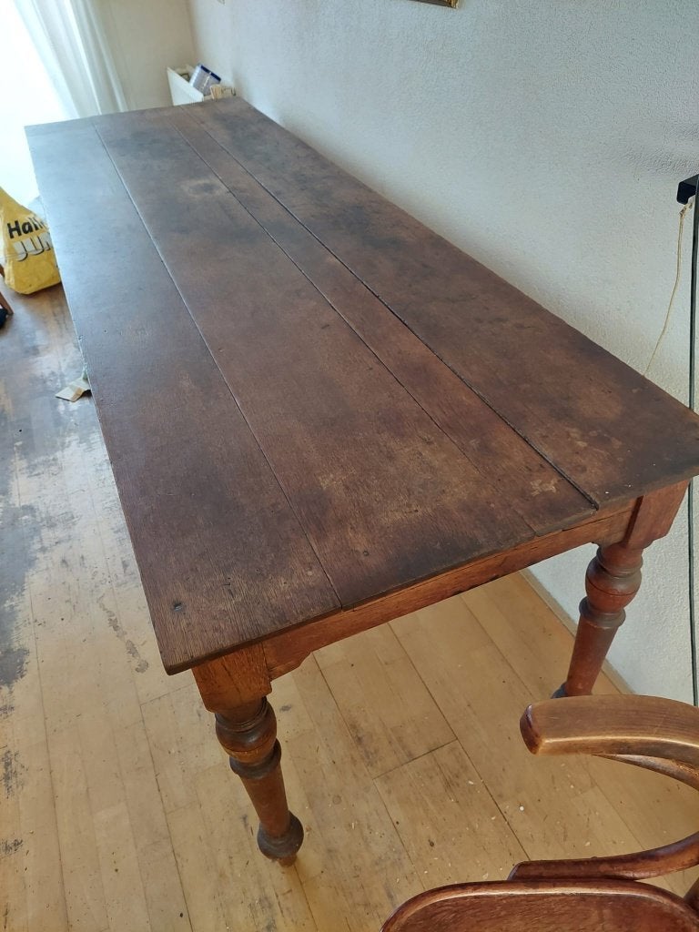 Antieke (stam)tafel, Ophalen