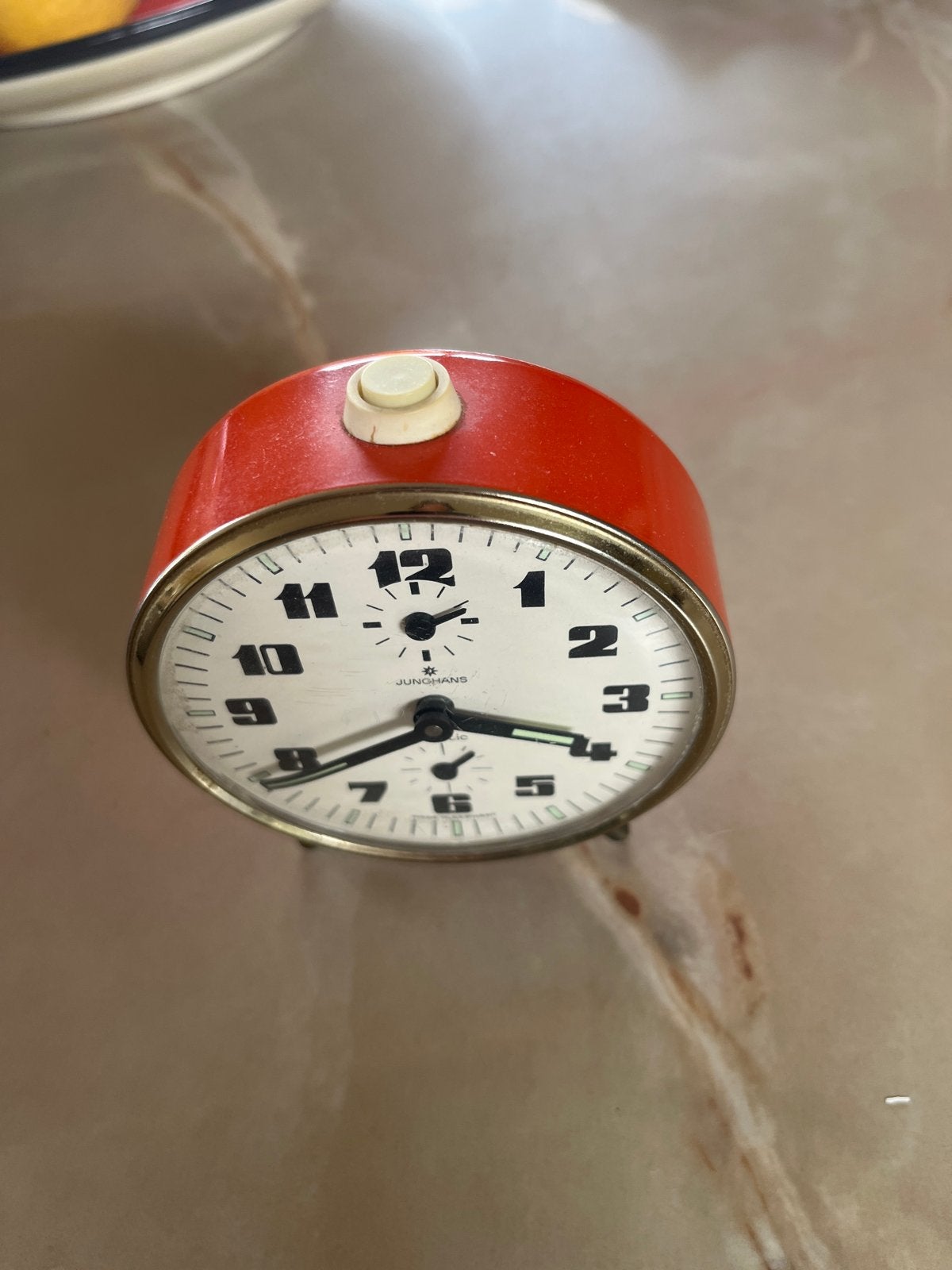 Vintage Junghans Silenta Wekker - Rood, Ophalen of Verzenden