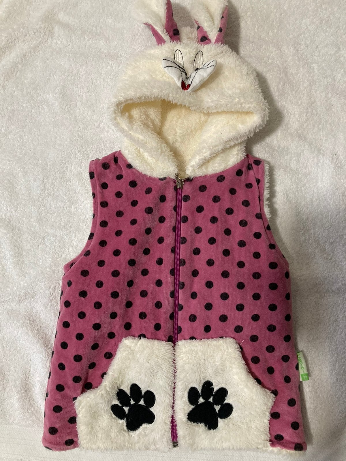 Nette bodywarmer konijntje maat 98, Kinderen en Baby's, Ophalen of Verzenden, Zo goed als nieuw, Meisje, Jas