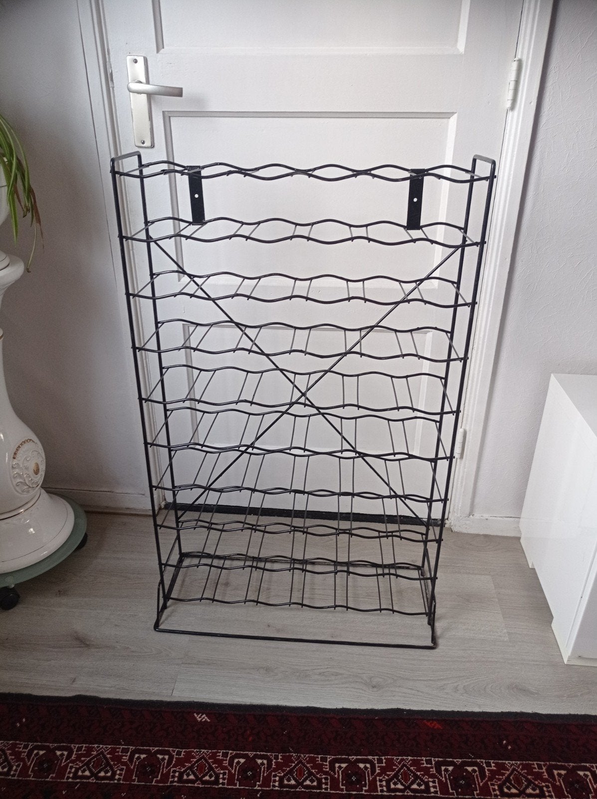 Te koop Metaal wijn rek 93 x 60 x 16 cm voor 56 flessen, Ophalen of Verzenden, Metaal