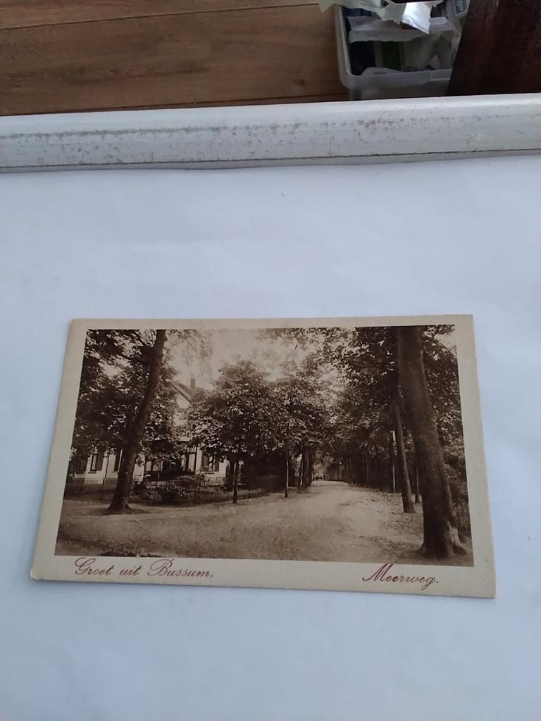 GROETEN UIT BUSSUM. MEERWEG, Verzamelen, Ansichtkaarten | Nederland, Ophalen of Verzenden, Voor 1920, Noord-Holland