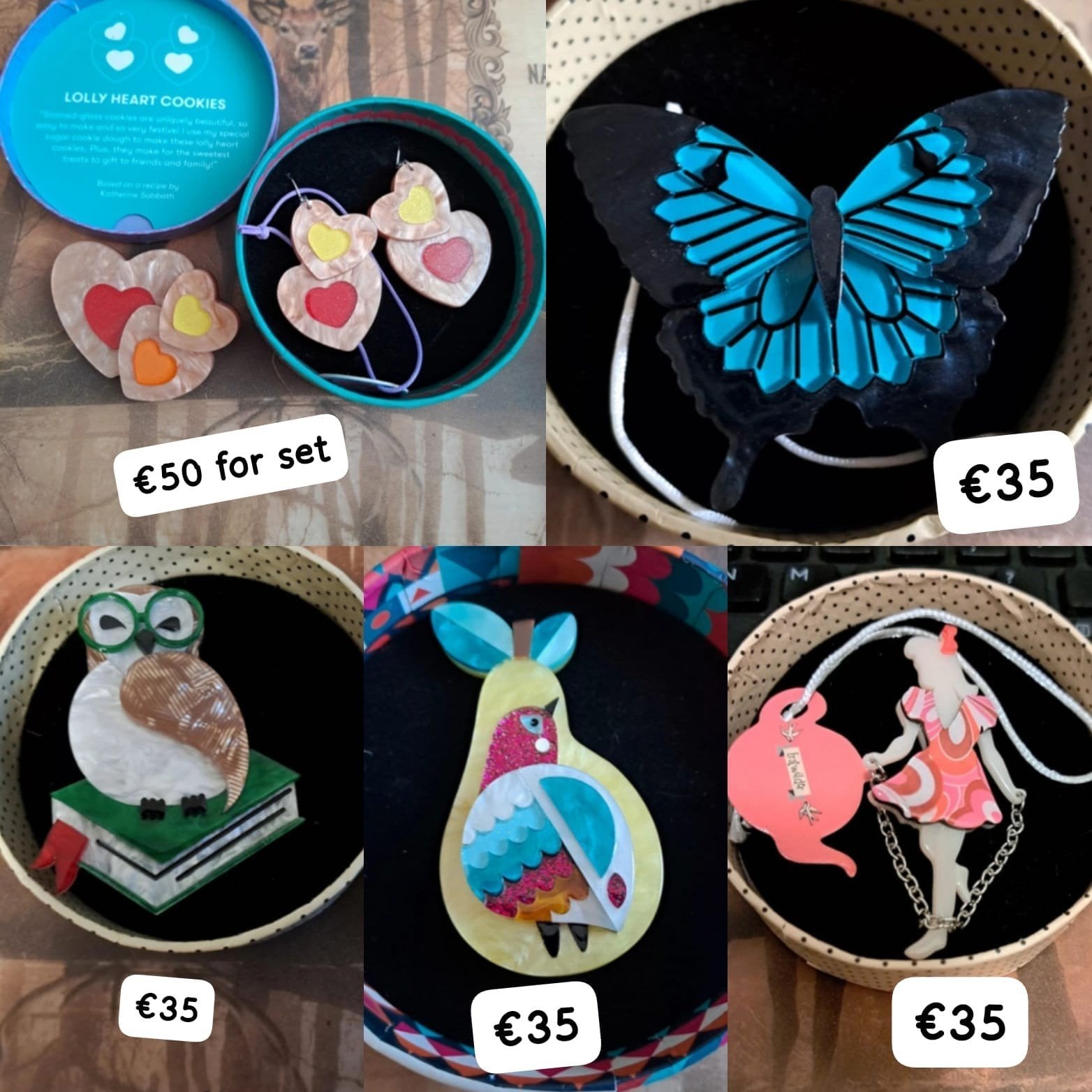 Erstwilder, Folk & Fortune, Laura Danby, etc. broches, Overige materialen, Overige kleuren, Ophalen of Verzenden, Zo goed als nieuw