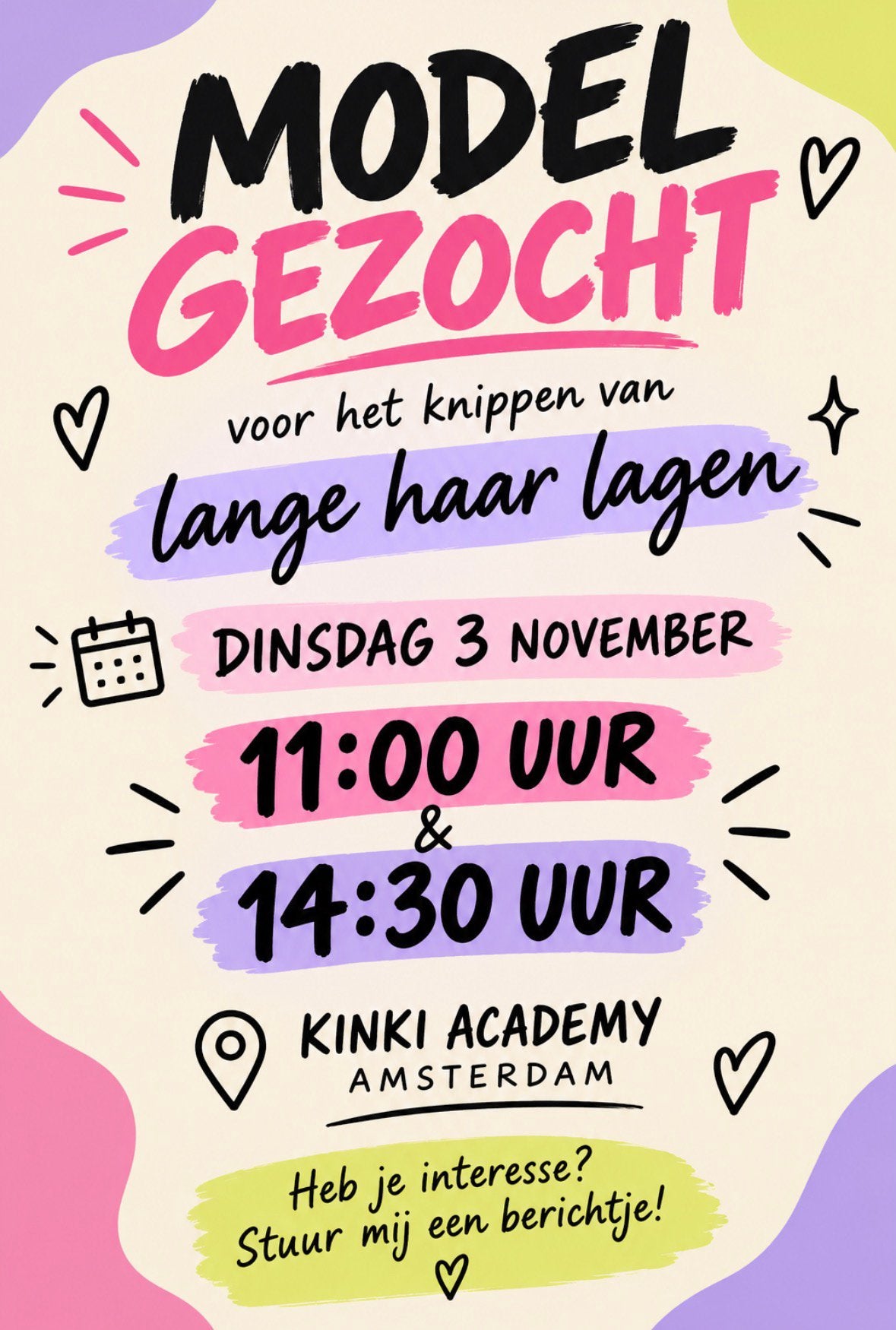 Model gezocht laagjes knippen, Vacatures, 33 - 40 uur, MBO, Overige vormen