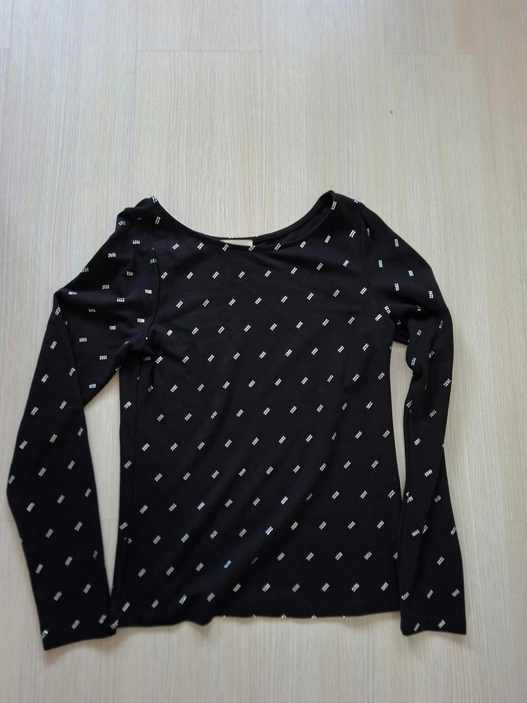 Zwart Shoeby strass shirt maat M, Maat 38/40 (M), Zwart, Ophalen of Verzenden, Zo goed als nieuw
