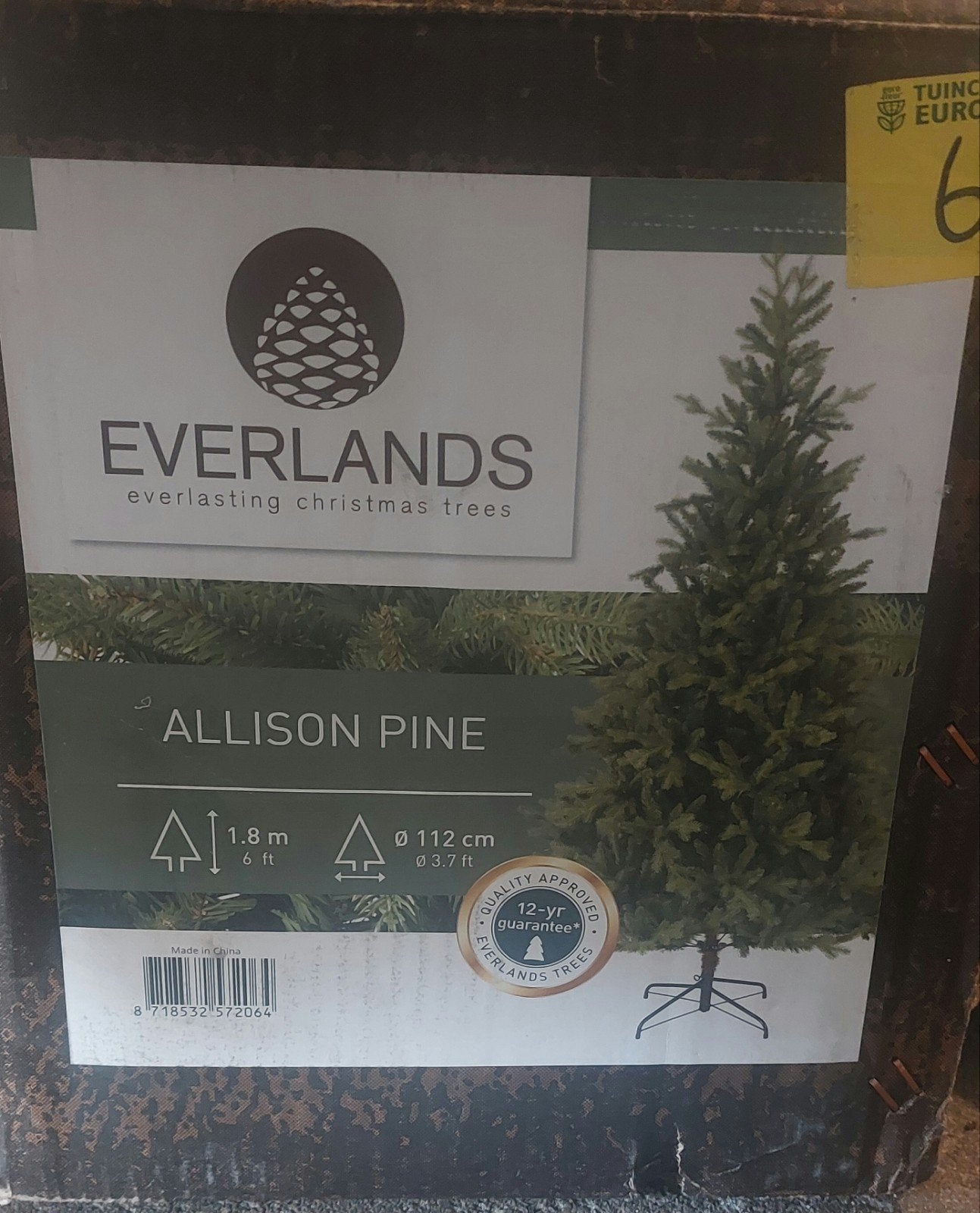kerstboom kunst, Ophalen, Zo goed als nieuw