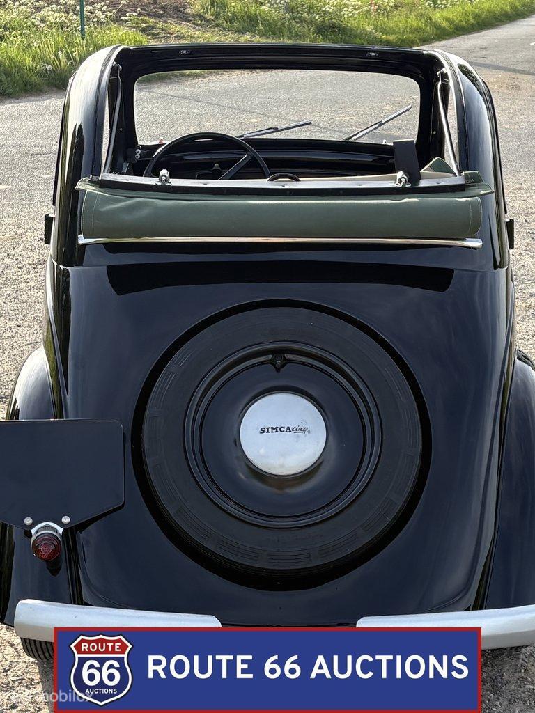 Simca 5 Topolino | 1939 | Route 66 Auctions, Auto's, Overige merken, Overige carrosserieën, Zwart, Bedrijf