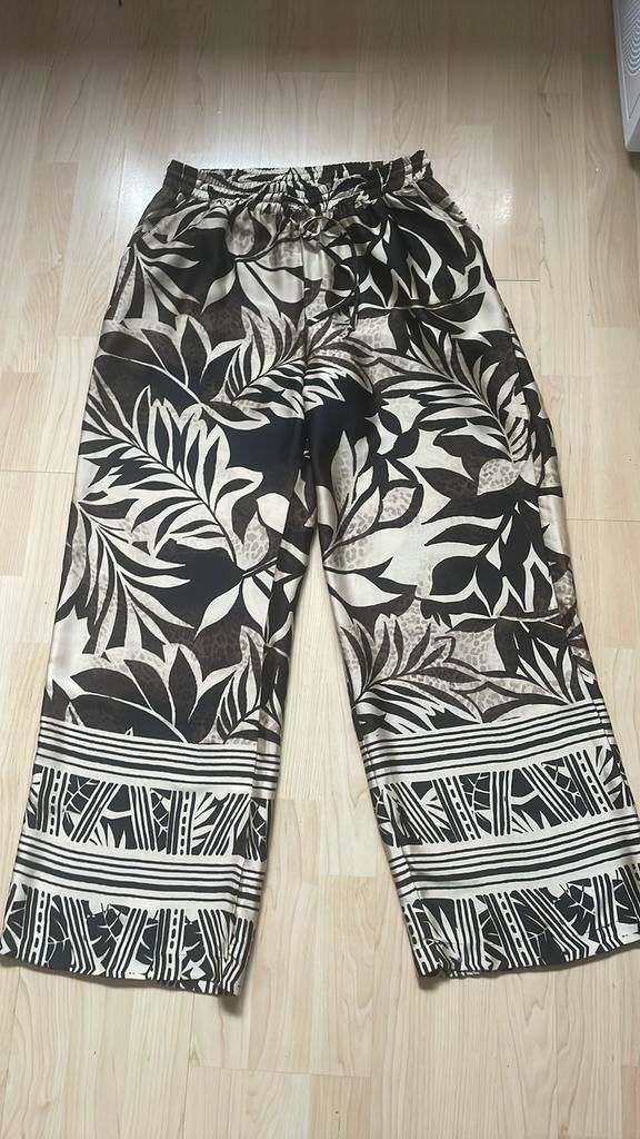 Nieuw bruin print flair broek maat 42 MS mode, Kleding | Dames, Bruin, Maat 42/44 (L), Nieuw, Ophalen of Verzenden