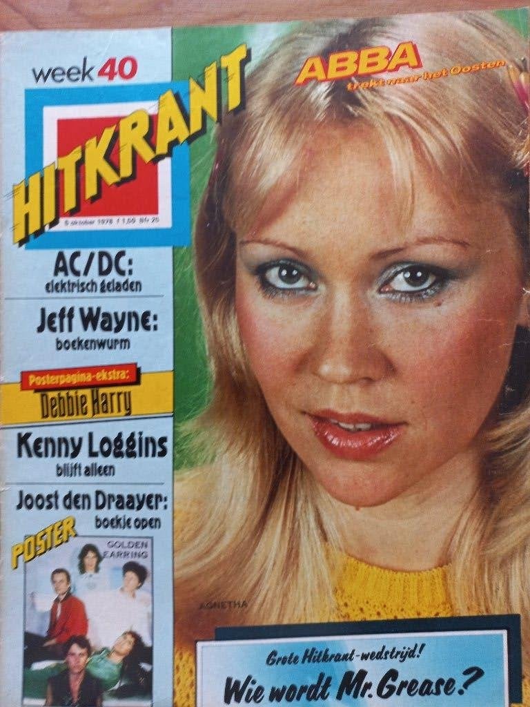 ABBA artikel + voorpagina 1978, Ophalen of Verzenden, Gebruikt, Boek, Tijdschrift of Artikel