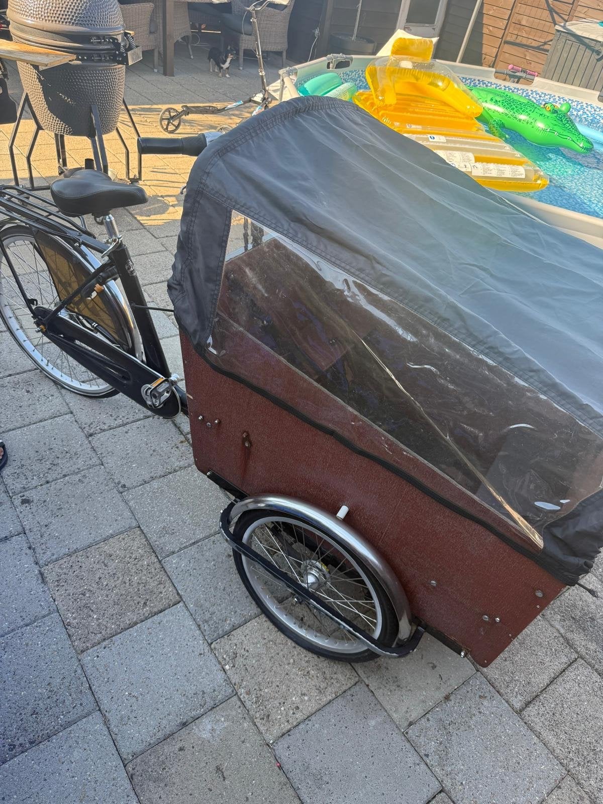 Bakfiets met huif - opknapbeurt nodig, Ophalen, 0 zitjes, Gebruikt, Overige merken