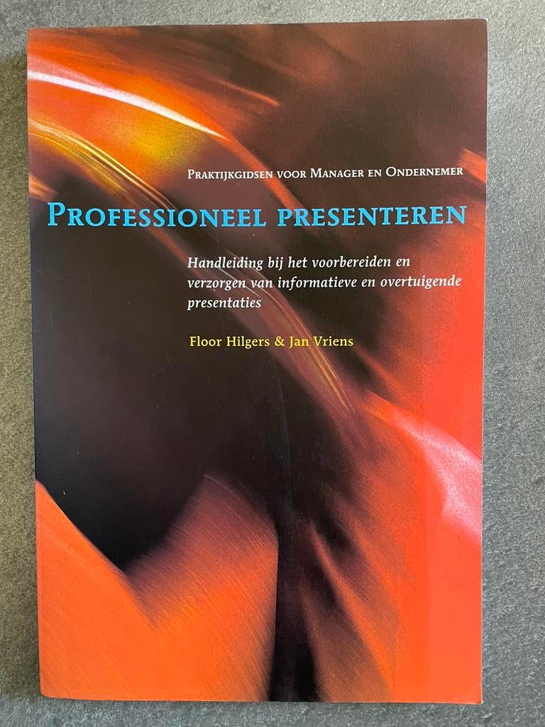 Professioneel presenteren - Floor Hilgers& Jan Vriens, Ophalen of Verzenden, Zo goed als nieuw, Economie en Marketing
