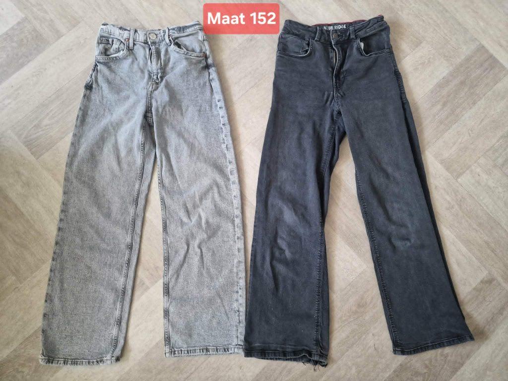 2 spijkerbroeken maat 152, Kinderen en Baby's, Kinderkleding | Maat 152, Ophalen of Verzenden, Gebruikt, Meisje, Broek