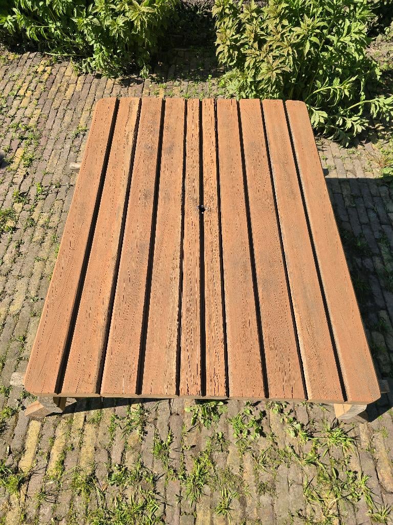 Azobe Kinder picknicktafel, Ophalen, Zo goed als nieuw, Rechthoekig, Kinderpicknicktafel