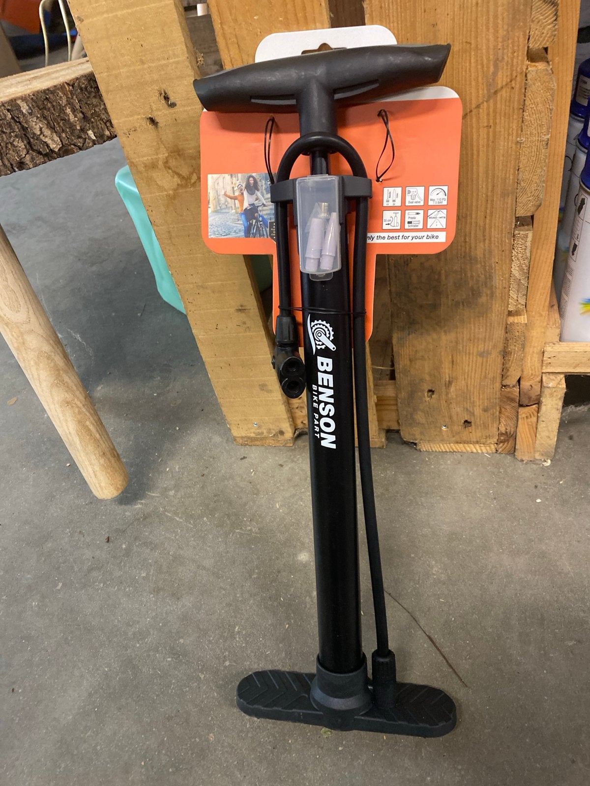 Nieuwe Benson fietspomp - Zwart, Onbekend, Nieuw, Ophalen of Verzenden, Onbekend