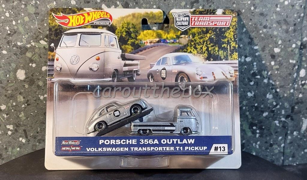 Team Transport #13 Porsche 356A outlaw 1:64 Hotwheels, Hobby en Vrije tijd, Modelauto's | Overige schalen, Verzenden, Nieuw, Auto