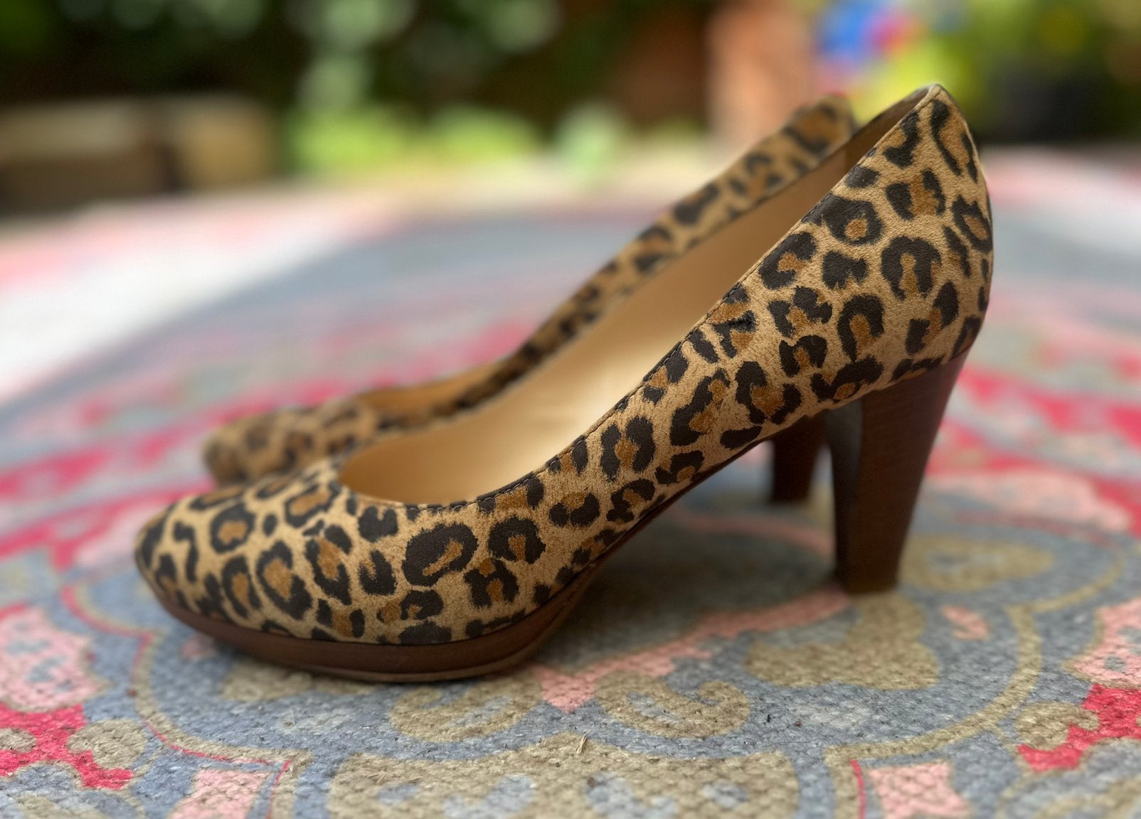 Prachtige luipaard print pumps 38, Pumps, Overige kleuren, Verzenden, Zo goed als nieuw