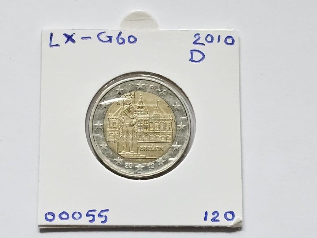 2-euromunt Duitsland (D) G 2010 Herdenking LX-G60, Ophalen of Verzenden, Duitsland, 2 euro, Losse munt