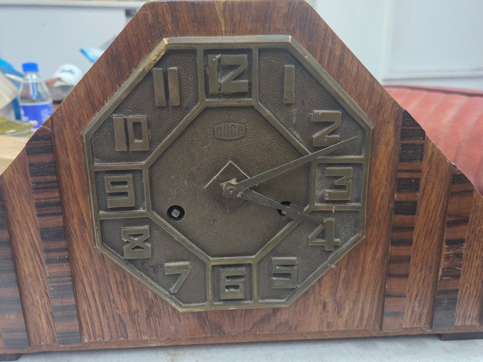 Art Deco Huga schoorsteenklok, Ophalen of Verzenden