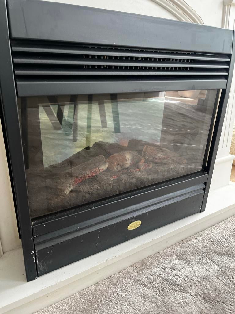 Elektrische haard met schouw, Ophalen of Verzenden, Gebruikt, Inbouwhaard, Elektrische haard