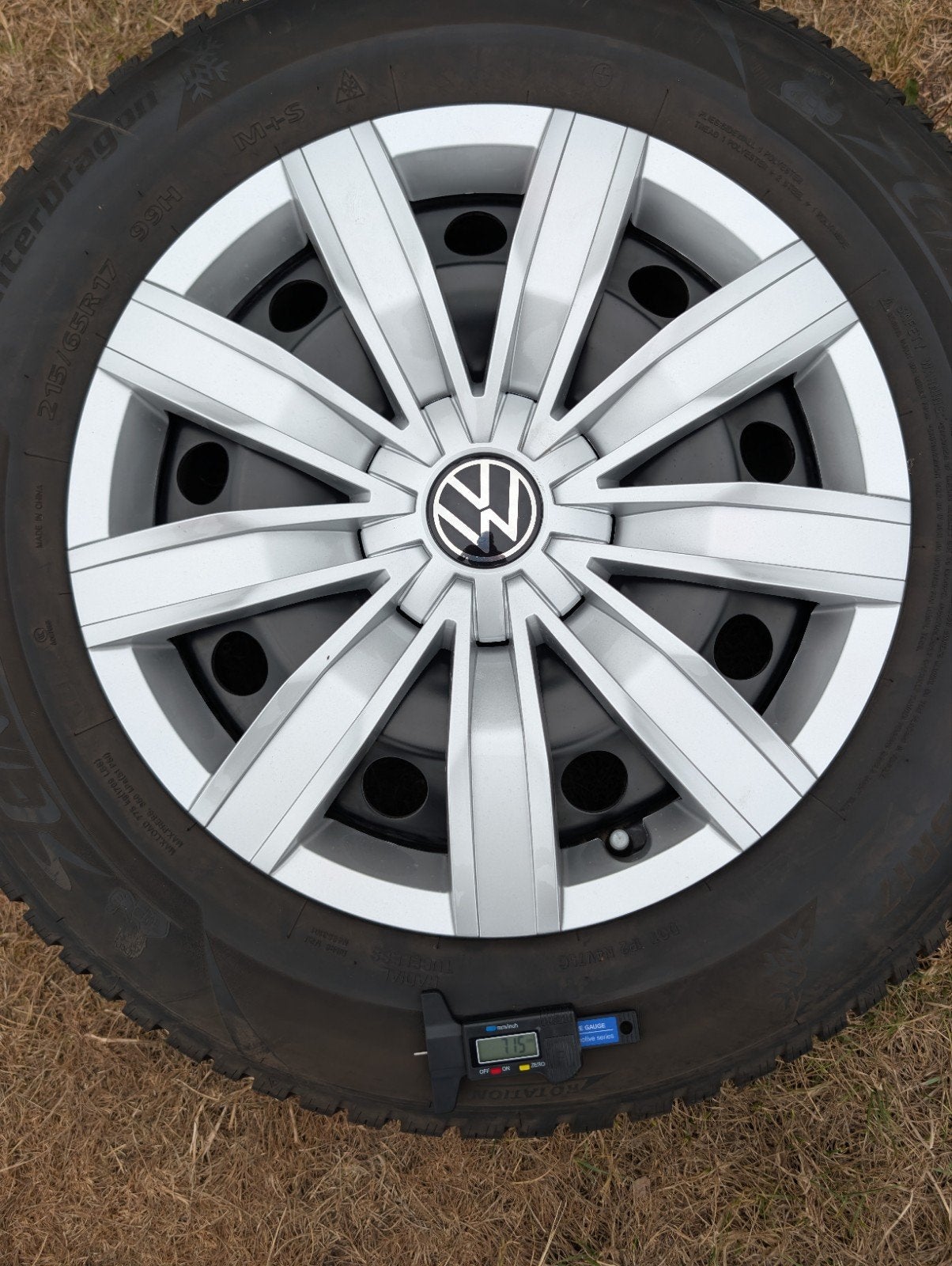 17inch stalen velg Volkswagen winterset, Ophalen, Audi