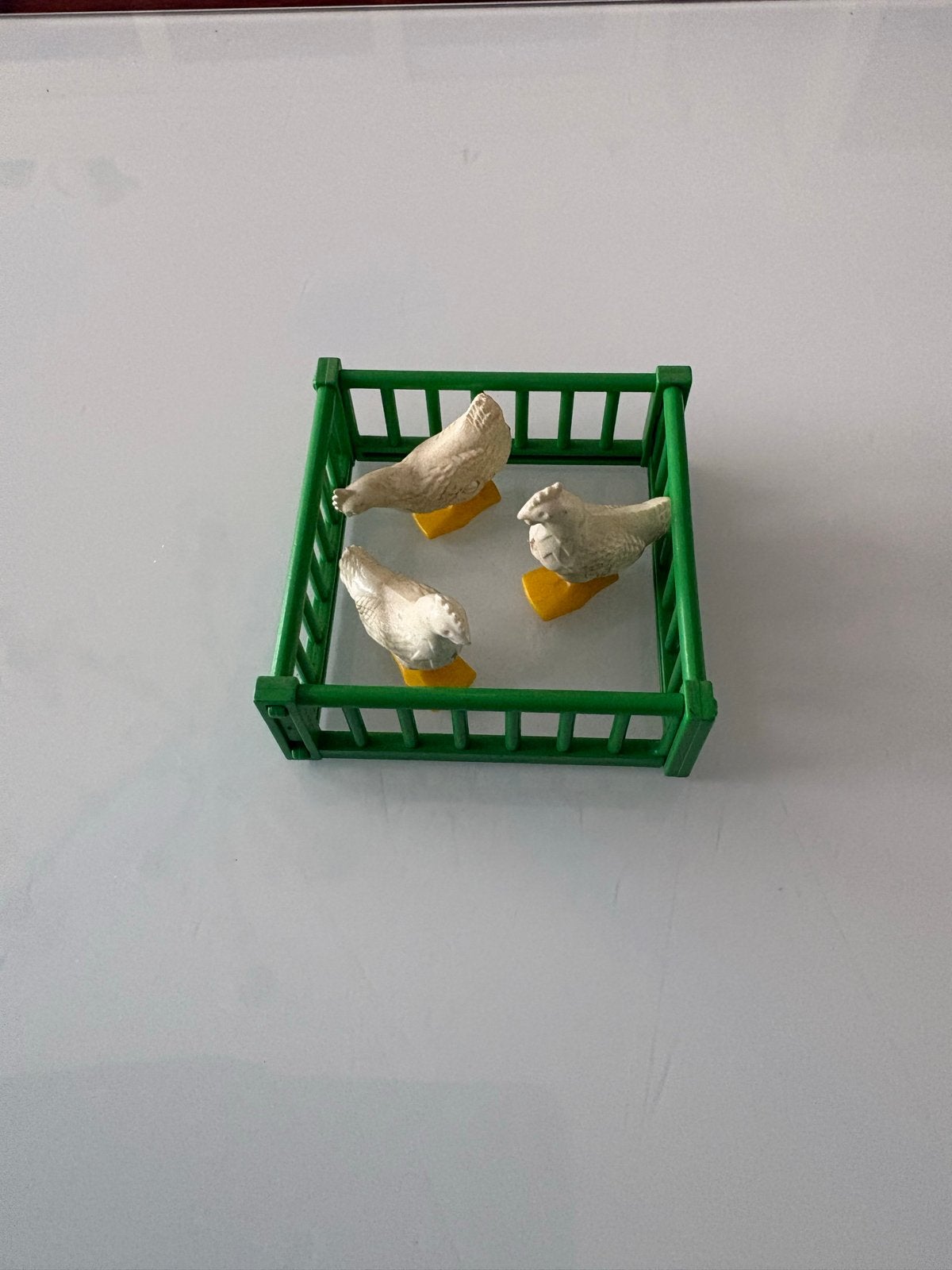 vintage playmobil hek met 3 kippen, Ophalen of Verzenden, Gebruikt