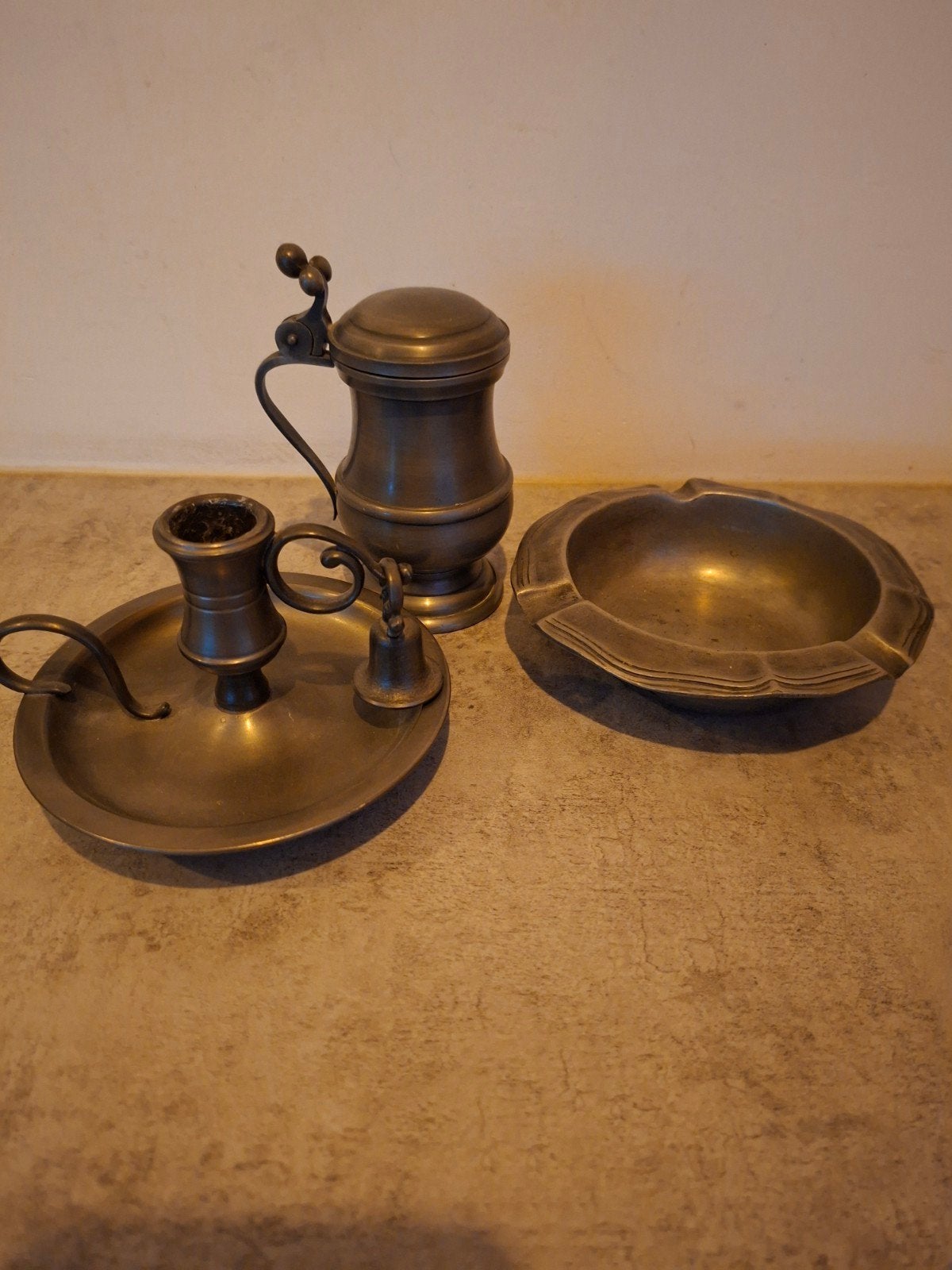 Vintage Tinnen Set, Ophalen of Verzenden