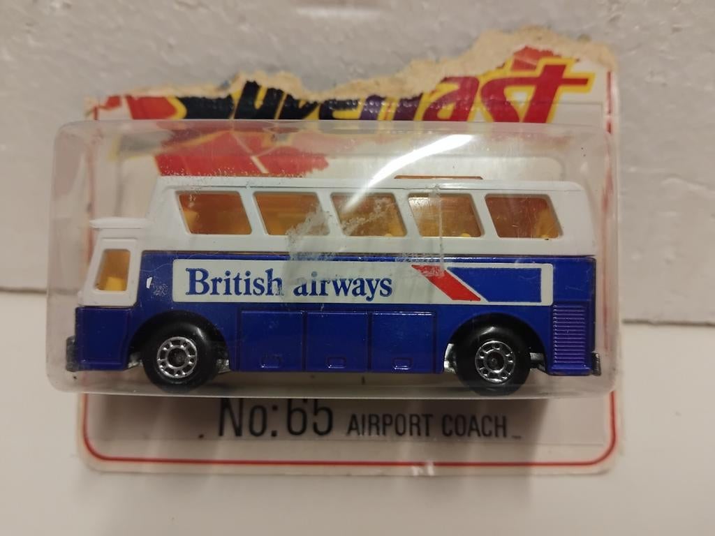 Matchbox #65 Superfast Airport Coach British Airways 3INCH, Ophalen of Verzenden, Zo goed als nieuw, Bus of Vrachtwagen