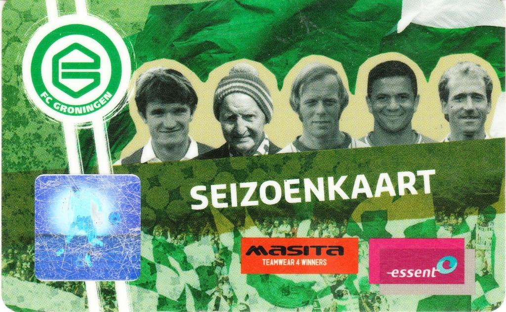 oude seizoenkaart FC Groningen, Ophalen of Verzenden, Gebruikt, Overige binnenlandse clubs, Overige typen