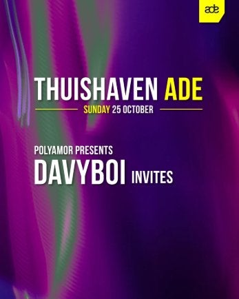 Davyboi ticket ADE zondag 25 oktober, Eén persoon