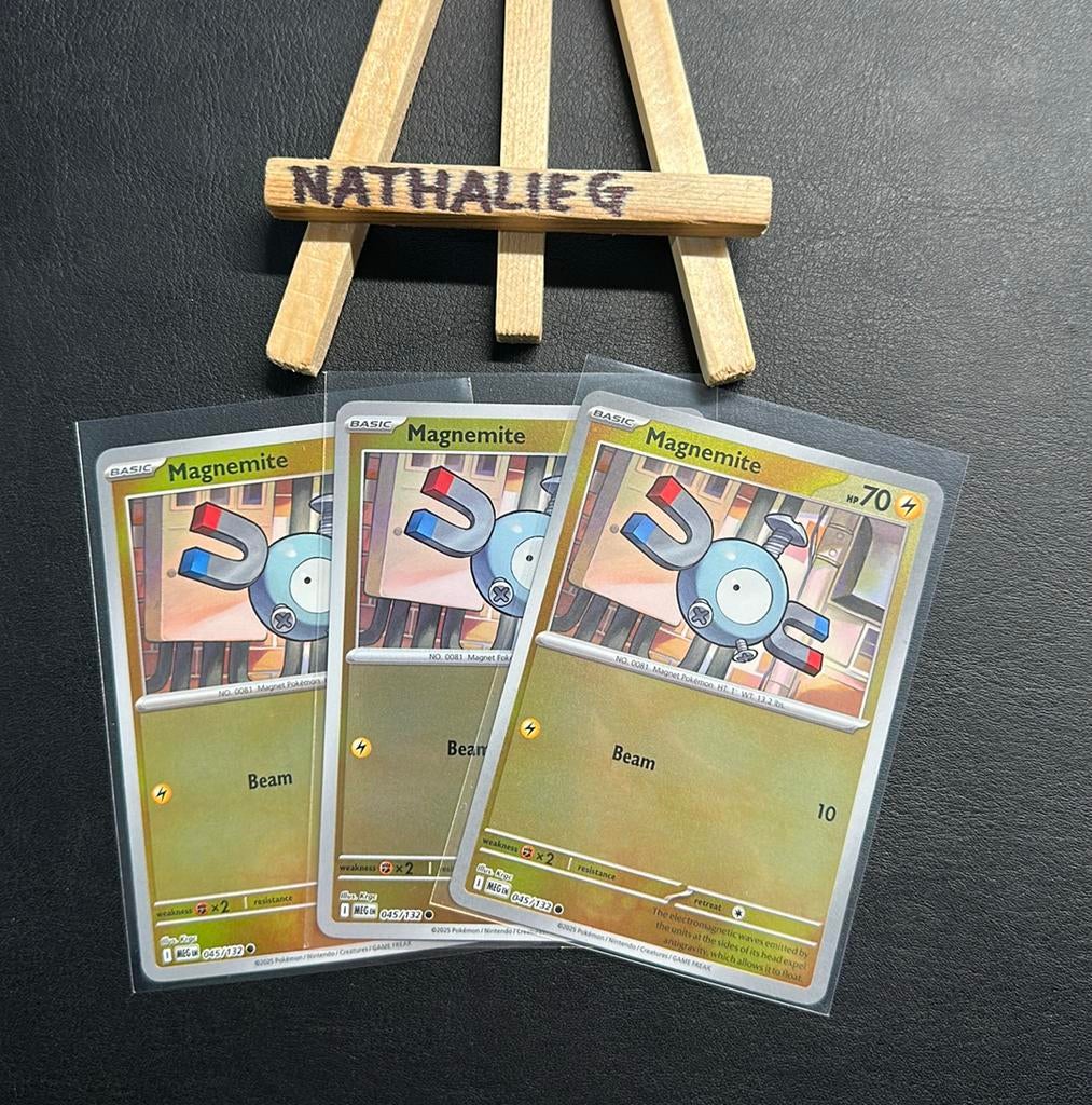 Magnemite reverse 045/132 Pokemon Mega Evolution, Ophalen of Verzenden, Nieuw, Losse kaart