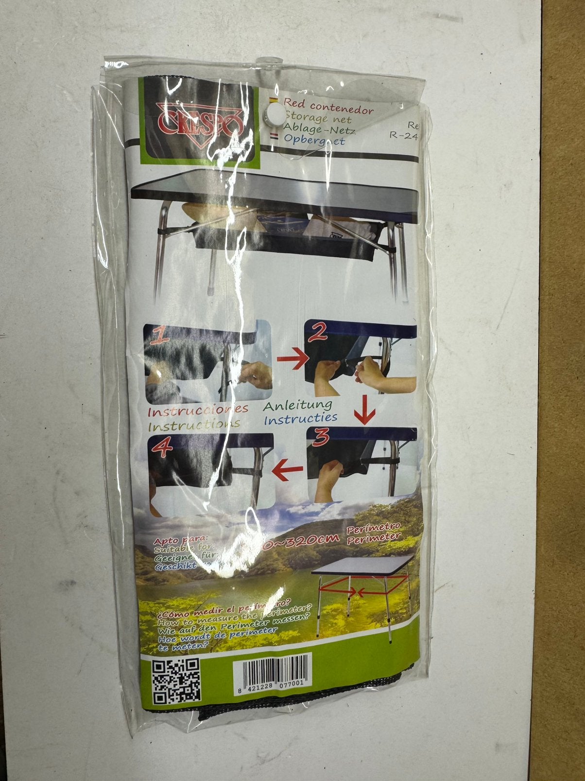 Nieuw Crespo opbergnet medium, Ophalen of Verzenden, Nieuw, Campingmeubel-accessoire