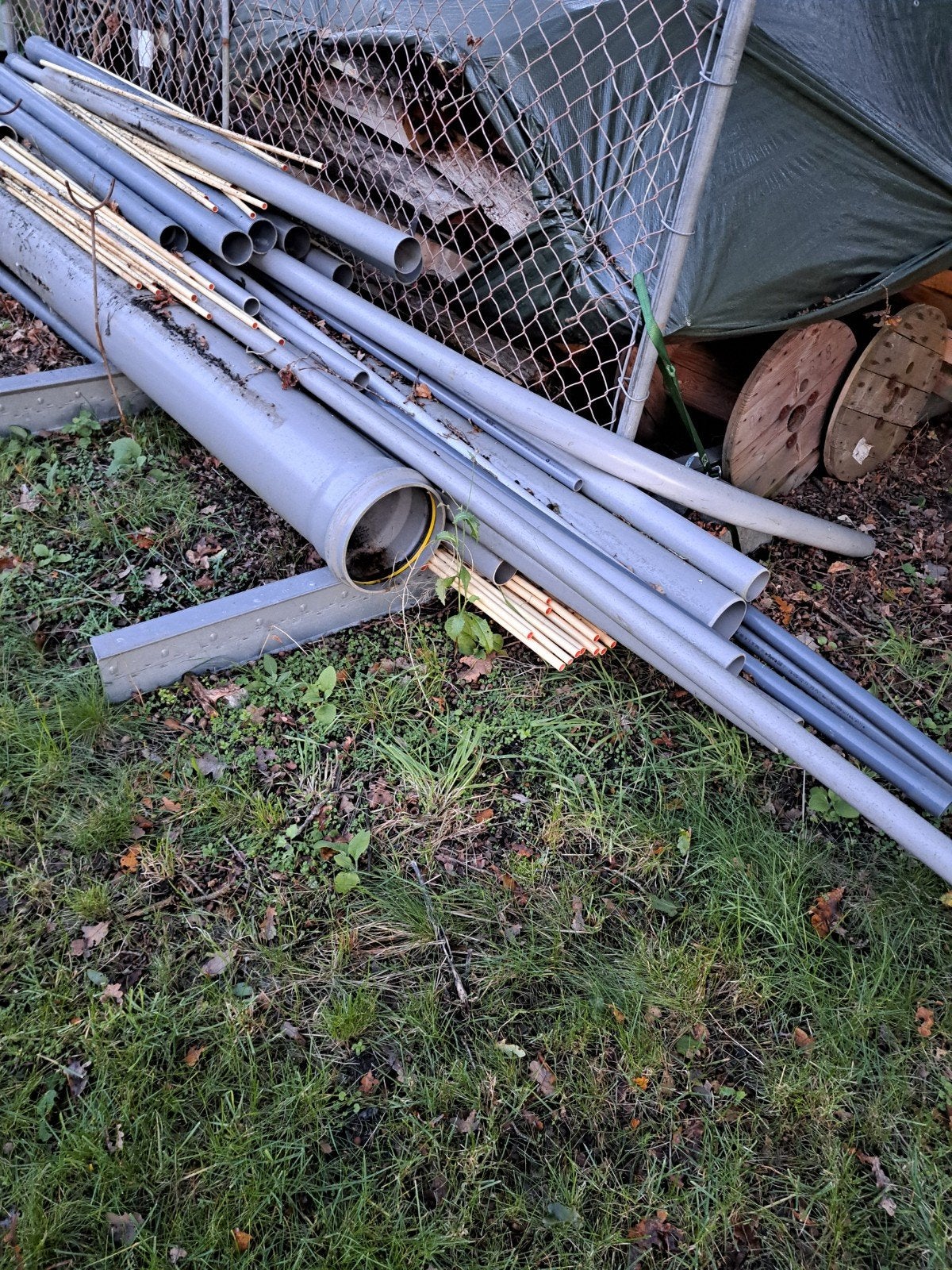 Diverse PVC buizen - Verschillende maten, Ophalen, Gebruikt, Pvc, Overige typen