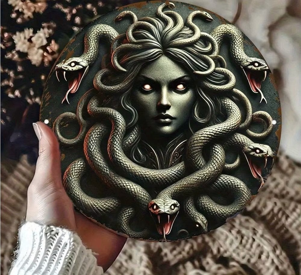 Medusa Wandplaat, Verzenden, Nieuw, Wandbord of Wandpaneel