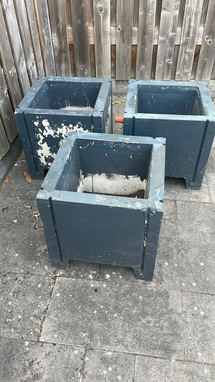 Gratis plantenbakken voor buiten (zwaar), Ophalen, Gebruikt, Minder dan 60 cm, Vierkant