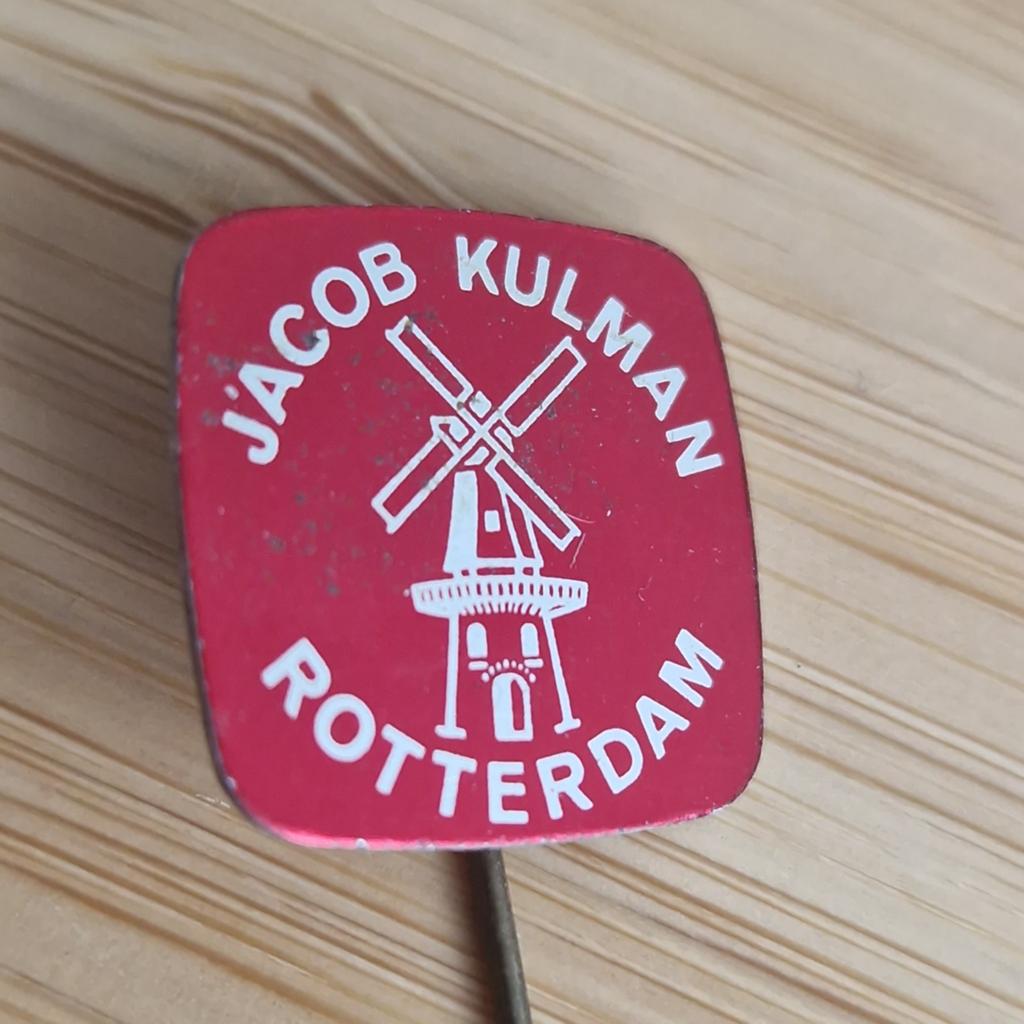 SPELDJE Jacob Kulman Rotterdam, Verzamelen, Speldjes, Pins en Buttons, Ophalen of Verzenden, Zo goed als nieuw