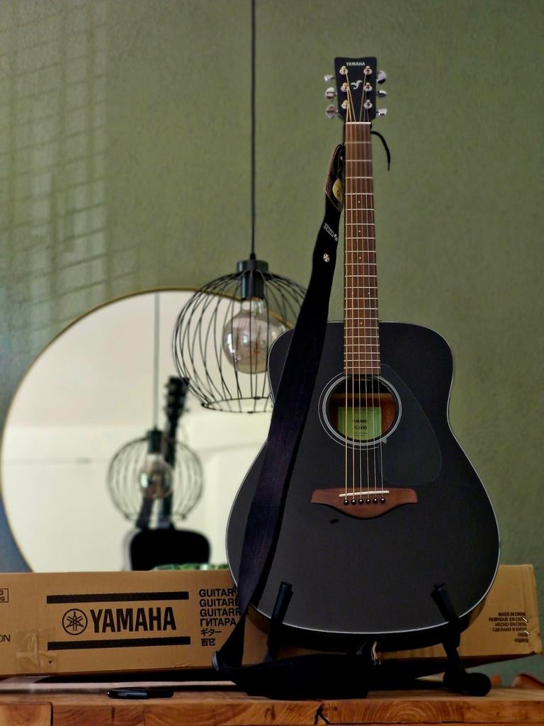 Yamaha FG800 BL Black westerngitaar, Ophalen, Zo goed als nieuw, Western- of Steelstringgitaar