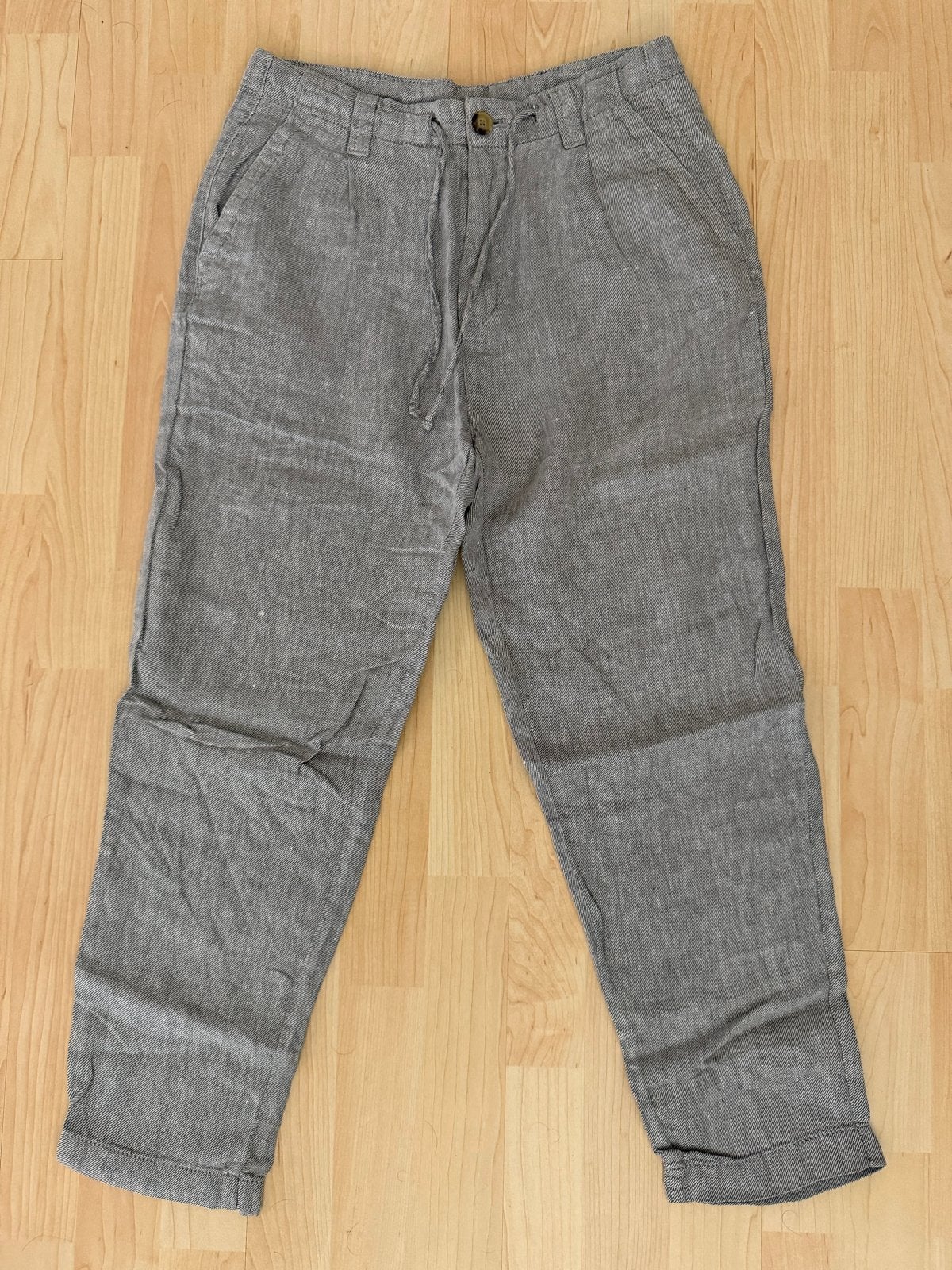 Zara Linnen Grijze Broek Maat 28, Kleding | Heren, Broeken en Pantalons, Ophalen of Verzenden, Zo goed als nieuw, Maat 46 (S) of kleiner