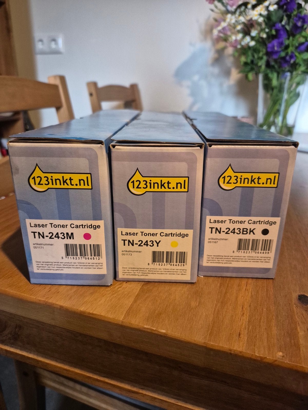 Laser Toner Cartridge TN-243 M, Y en BK, Computers en Software, Printerbenodigdheden, Ophalen of Verzenden, Nieuw, Toner