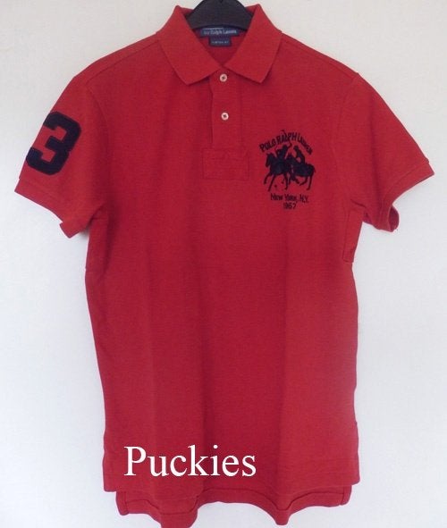 Ralph Lauren Dual Pony polo rood maat M *NIEUW*, Maat 48/50 (M), Ralph Lauren, Nieuw, Ophalen of Verzenden